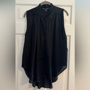 Theyskens' Theory Black Silk Blouse